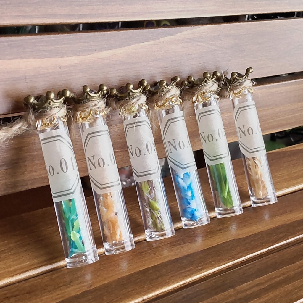 【お値段改定🪄】魔女の棚の薬草&毒草🌿✨標本6本セット(2種類)★1/3ドールサイズ/BOXにお入れしてお届けします♪