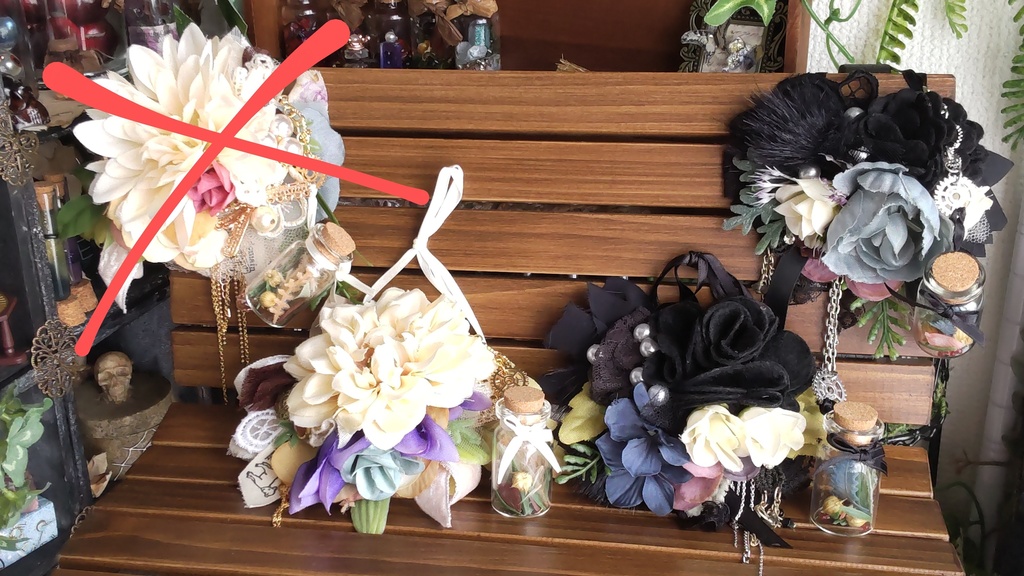 【年末SALE‼️送料無料】1/3ドールサイズ★フラワーポシェット/不思議な植物の入った小瓶を下げて、お散歩や冒険に出掛けてみませんか🌿🎶