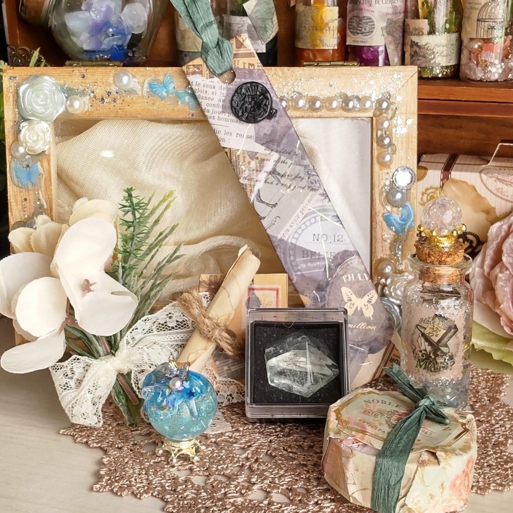 【お値段改定🪄】妖精の国からの贈り物🎁✨/小瓶や可愛らしいアイテムが揃った、素敵な小箱をあなたへ🎶