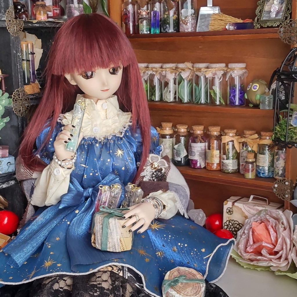 【お値段改定🪄】🌟小さく儚いキラメキの世界(5種類)★1/3ドールサイズ/小さな小さなボトルに詰めた、儚くも美しい世界をあなたへ✨