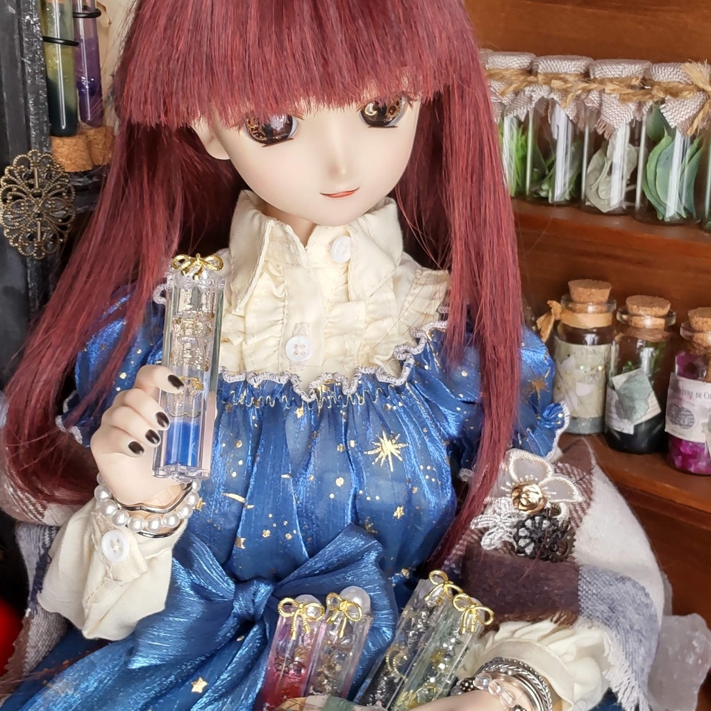 【お値段改定🪄】🌟小さく儚いキラメキの世界(5種類)★1/3ドールサイズ/小さな小さなボトルに詰めた、儚くも美しい世界をあなたへ✨