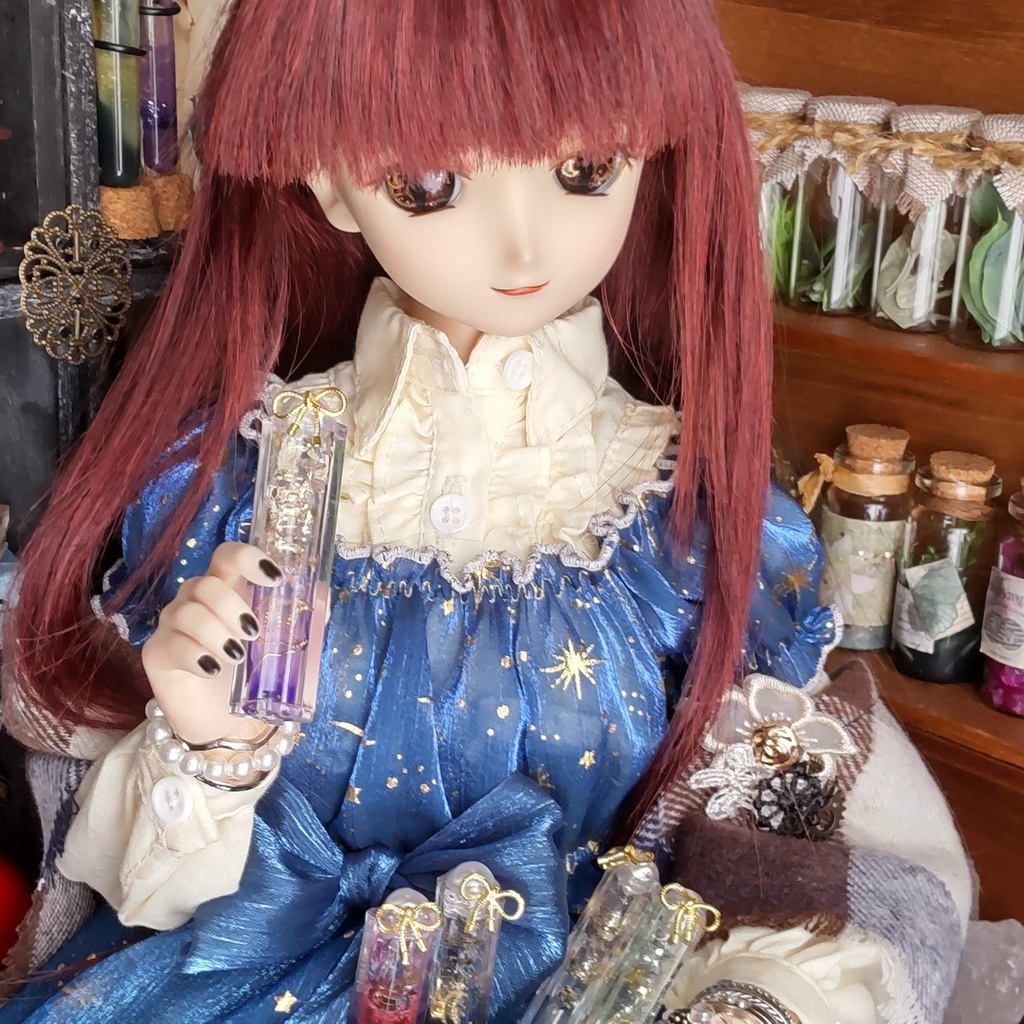 【お値段改定🪄】🌟小さく儚いキラメキの世界(5種類)★1/3ドールサイズ/小さな小さなボトルに詰めた、儚くも美しい世界をあなたへ✨