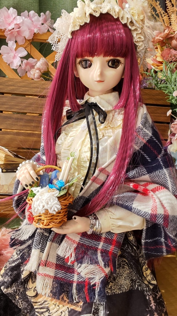 【年末SALE‼️】1/3ドールサイズ(DD・SDなど)★大判ストール*タータンチェック2種/暖かくて、一枚あると便利な大判ストールはいかがですか🎀