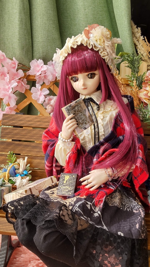 【年末SALE‼️】1/3ドールサイズ(DD・SDなど)★大判ストール*タータンチェック2種/暖かくて、一枚あると便利な大判ストールはいかがですか🎀