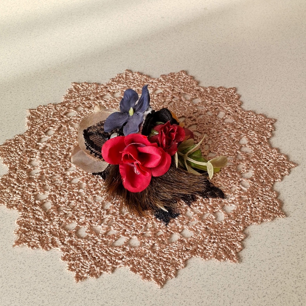 【年末SALE‼️送料無料】1/3ドールサイズ(DD・SDなど)★磁石式ヘッドドレス★3種類/可愛らしいブーケのようなヘッドドレスをどうぞ💐