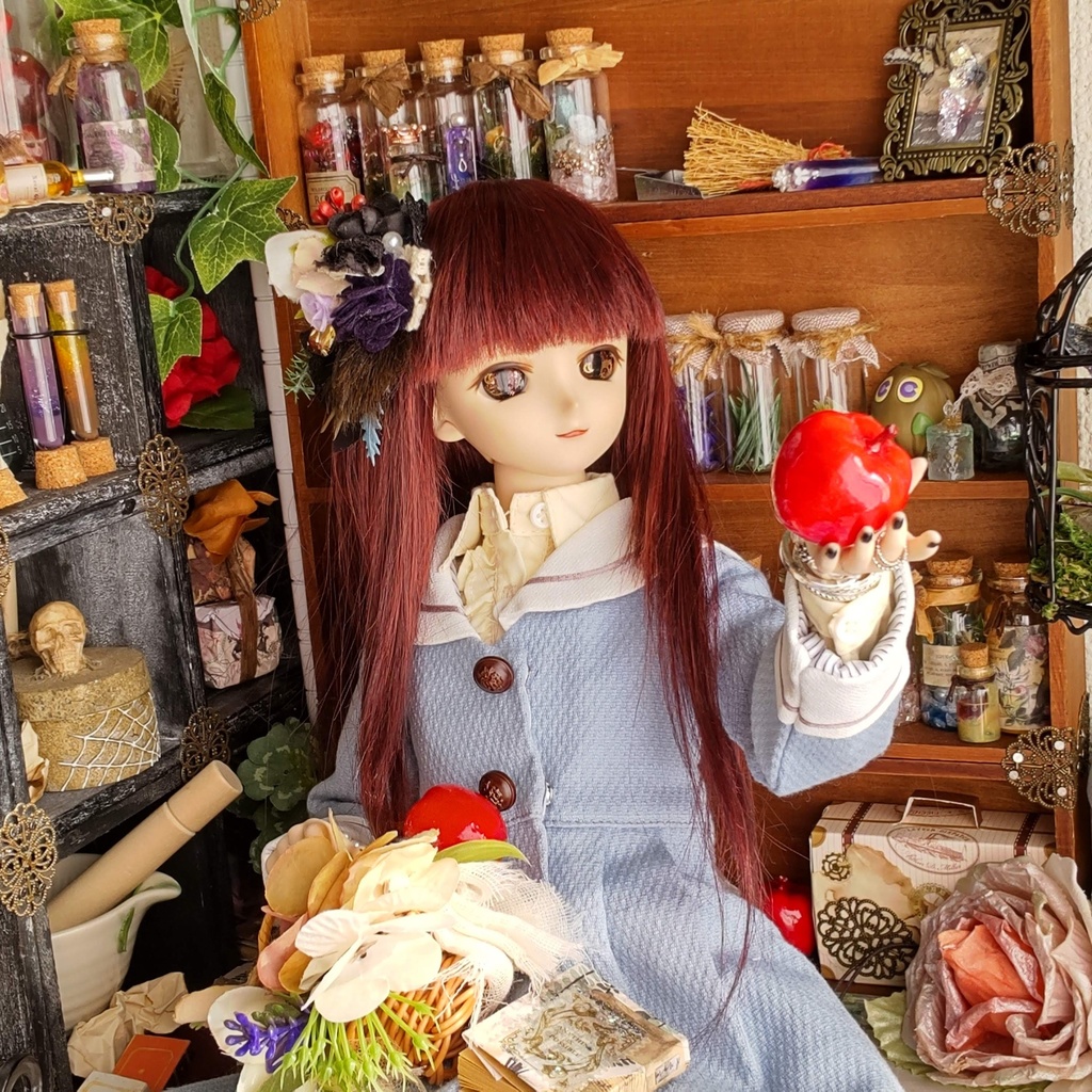 【年末SALE‼️送料無料】1/3ドールサイズ(DD・SDなど)★磁石式ヘッドドレス★3種類/可愛らしいブーケのようなヘッドドレスをどうぞ💐