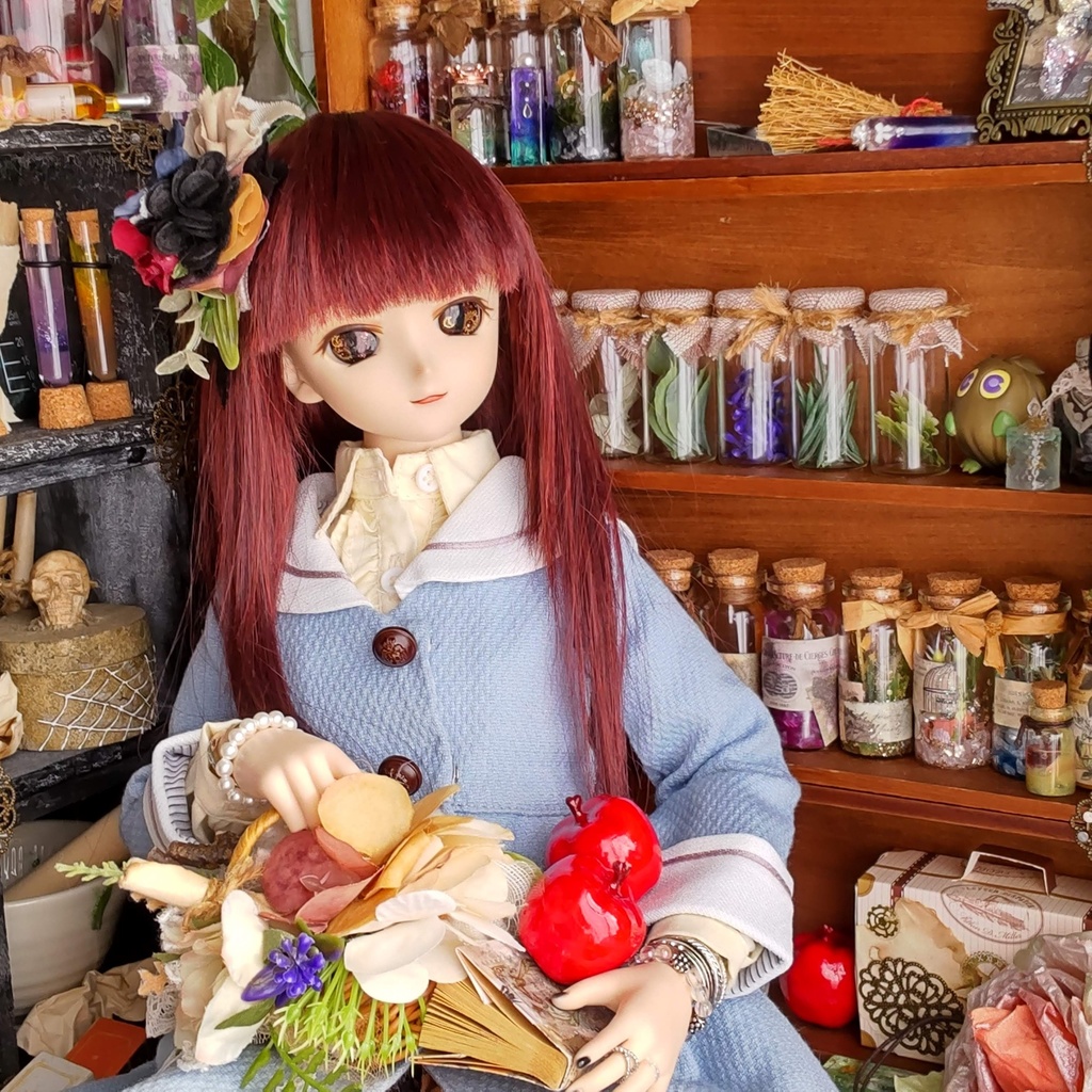 【年末SALE‼️送料無料】1/3ドールサイズ(DD・SDなど)★磁石式ヘッドドレス★3種類/可愛らしいブーケのようなヘッドドレスをどうぞ💐