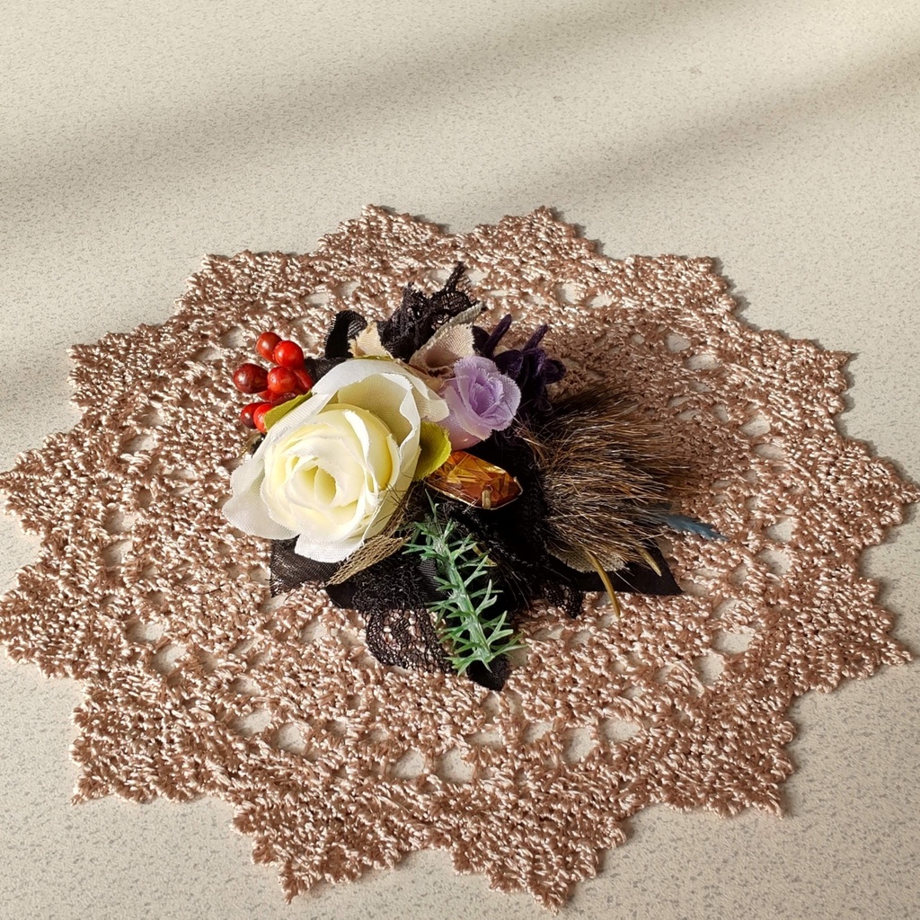 【年末SALE‼️送料無料】1/3ドールサイズ(DD・SDなど)★磁石式ヘッドドレス★3種類/可愛らしいブーケのようなヘッドドレスをどうぞ💐