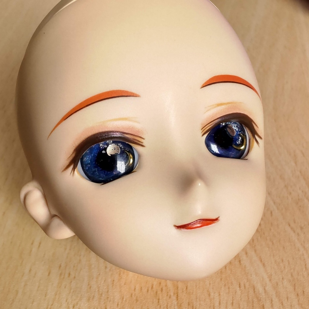 【お値段改訂🪄】レジンアイ*20㎜【夜空の輝き★薄紫の空】/月の輝く夜空を、あなたのドールの瞳の中へ... ✨