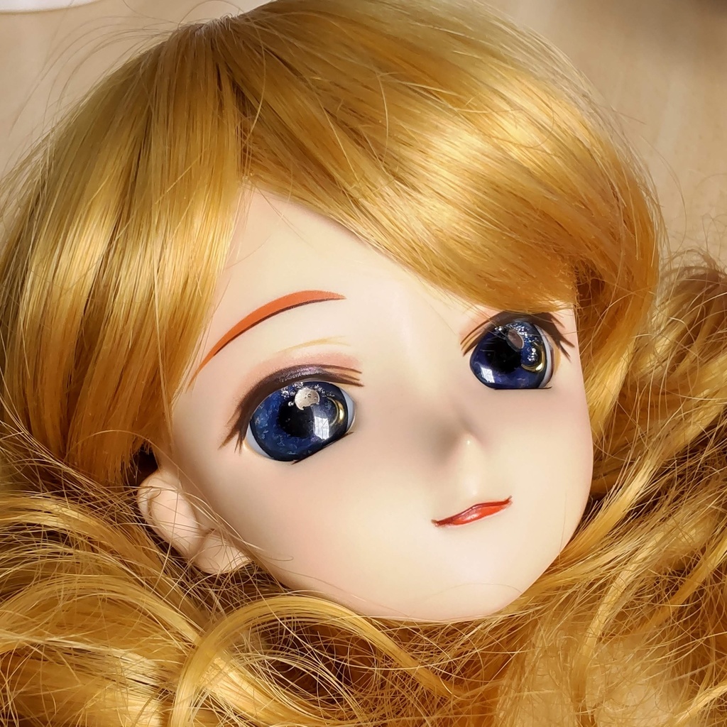 【お値段改訂🪄】レジンアイ*20㎜【夜空の輝き★薄紫の空】/月の輝く夜空を、あなたのドールの瞳の中へ... ✨