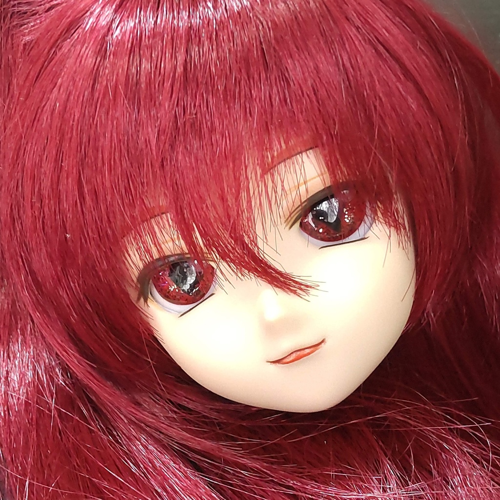 【年末SALE‼️送料無料】レジンアイ*20㎜【悪魔のしもべ★黒】/ちょっぴり小悪魔な雰囲気の、可愛らしいアイをあなたのドールへ... 💕