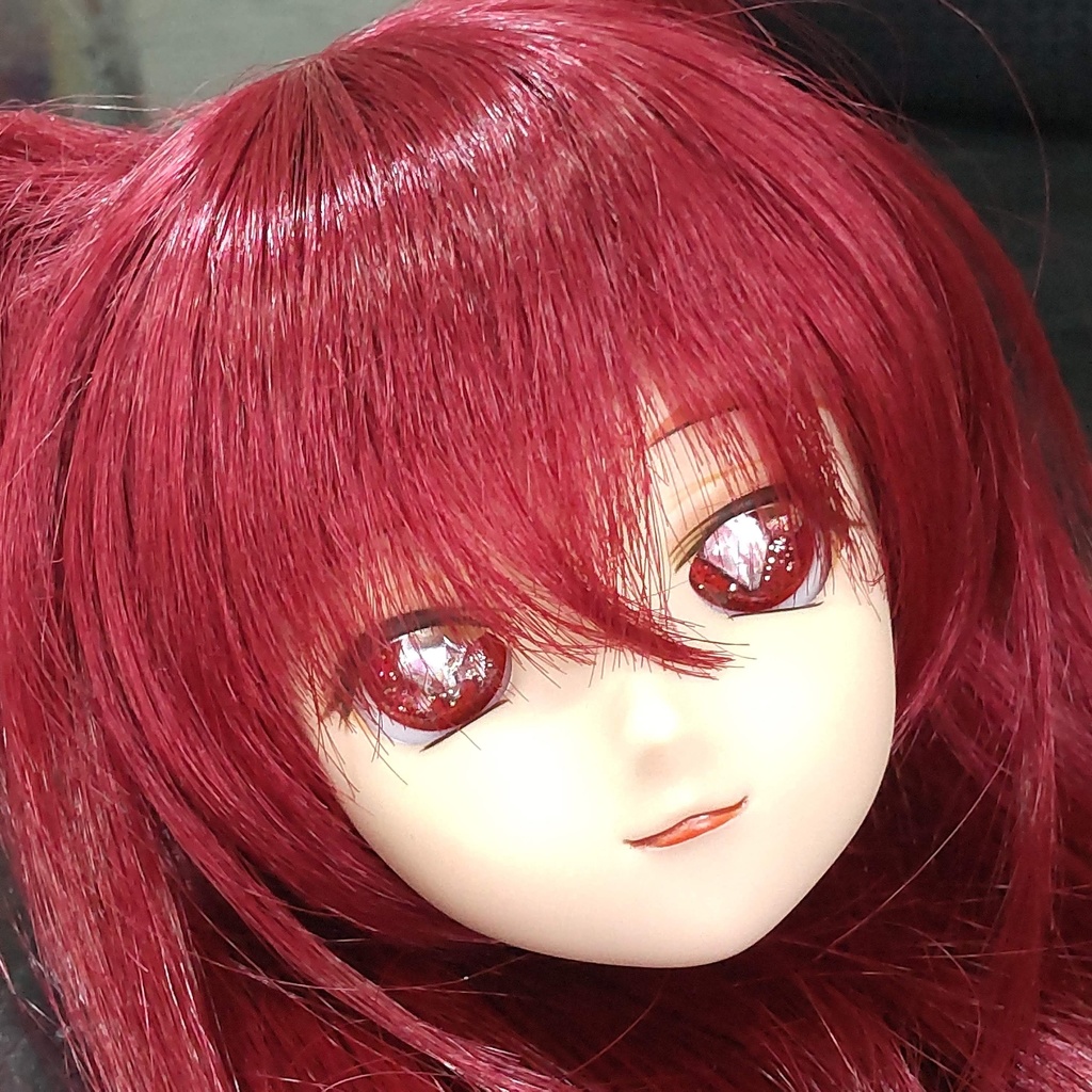 【年末SALE‼️送料無料】レジンアイ*20㎜【悪魔のしもべ★白】/ちょっぴり小悪魔な雰囲気の、可愛らしいアイをあなたのドールへ... 💕