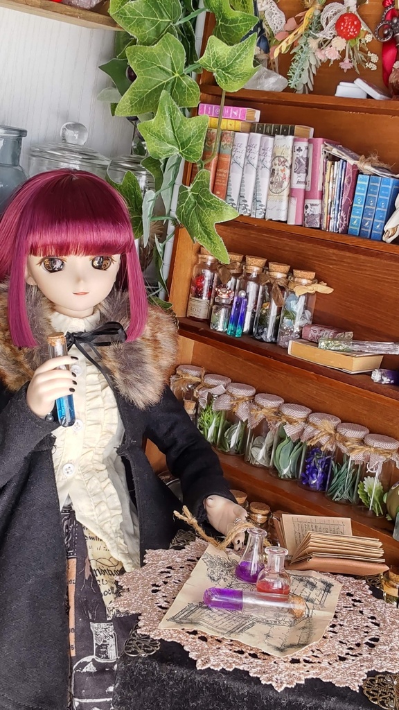 1/3ドールサイズ【魔法の実験道具セット】★3種類/美しくキレイでちょっと怪しい、そんな謎の実験道具セットをおひとついかがですか✨