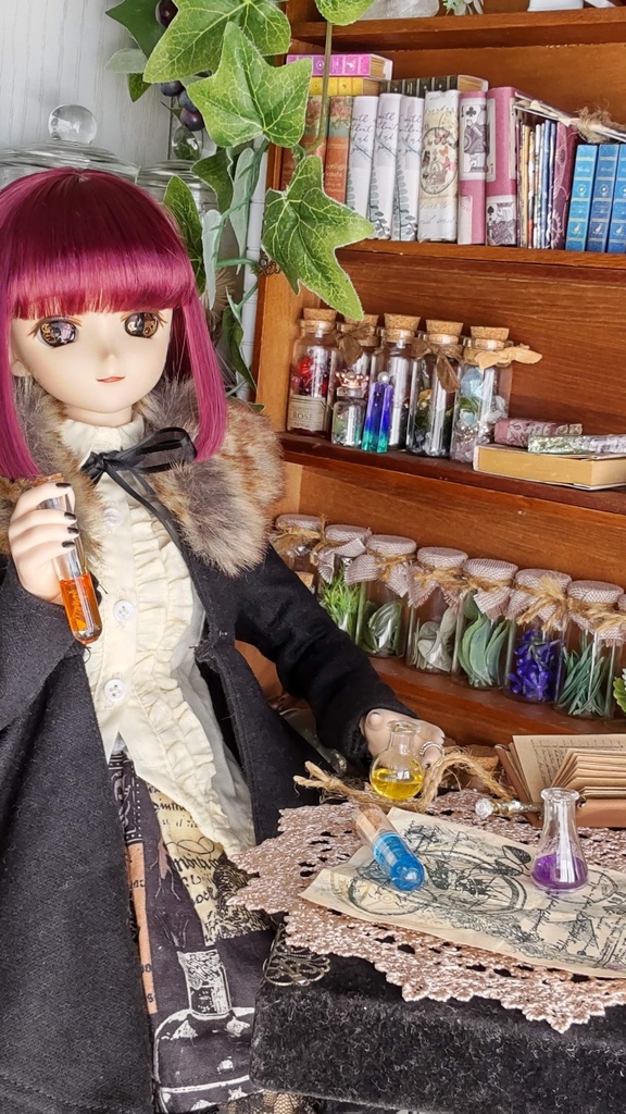 1/3ドールサイズ【魔法の実験道具セット】★3種類/美しくキレイでちょっと怪しい、そんな謎の実験道具セットをおひとついかがですか✨