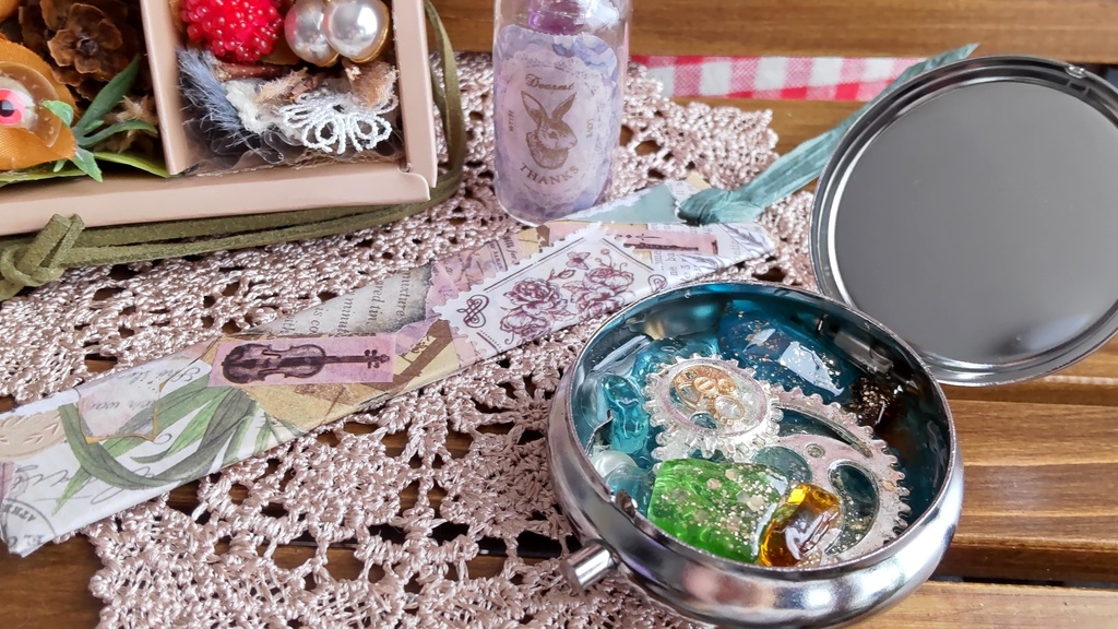 【お値段改定🪄】白き魔女の贈り物/ゴシックでメルヘンなBOXやピルケースなどのセットです📜🌿✨