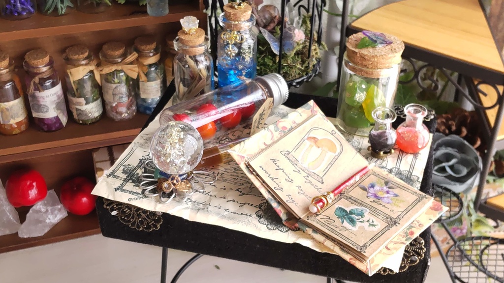 魔法薬の小瓶セット★1/3ドールサイズ/魔法学に必要な魔法薬のセットをおひとついかがですか✨