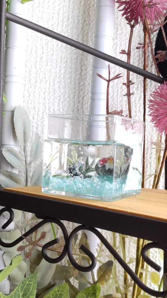 金魚の水槽(3種類)★1/3ドールサイズ(DD・SDなど)/あなたやドールのお部屋に、小さな水槽はいかがですか✨