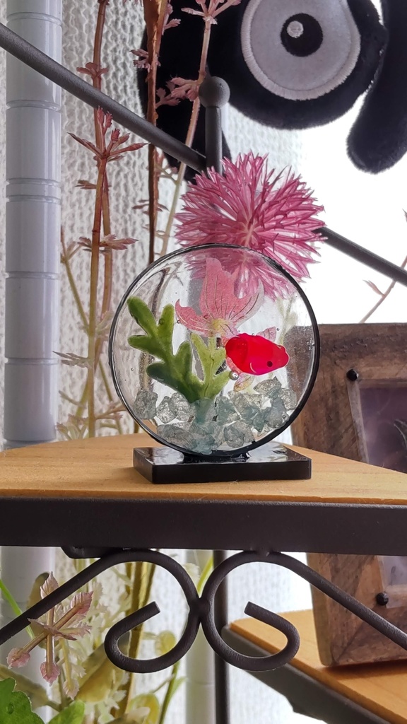 金魚の水槽(3種類)★1/3ドールサイズ(DD・SDなど)/あなたやドールのお部屋に、小さな水槽はいかがですか✨