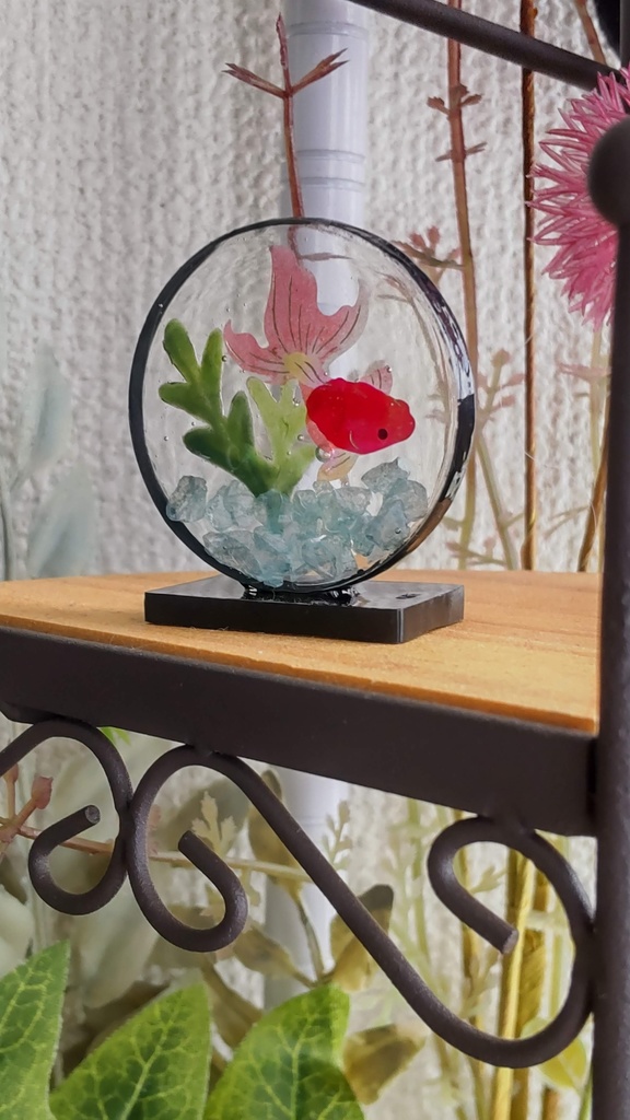 金魚の水槽(3種類)★1/3ドールサイズ(DD・SDなど)/あなたやドールのお部屋に、小さな水槽はいかがですか✨