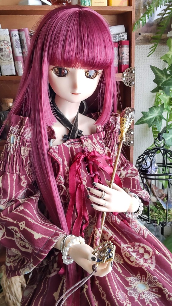 魔法石の杖と魔法具のセット(2種類)★1/3ドールサイズ/魔法学に必要な小物なセットをおひとついかがですか✨