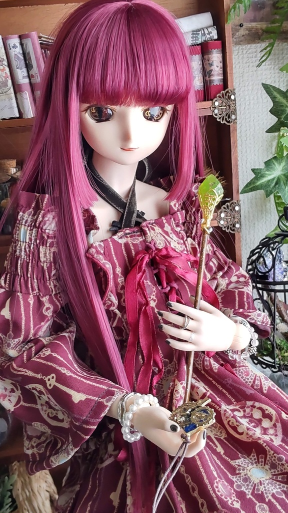 魔法石の杖と魔法具のセット(2種類)★1/3ドールサイズ/魔法学に必要な小物なセットをおひとついかがですか✨