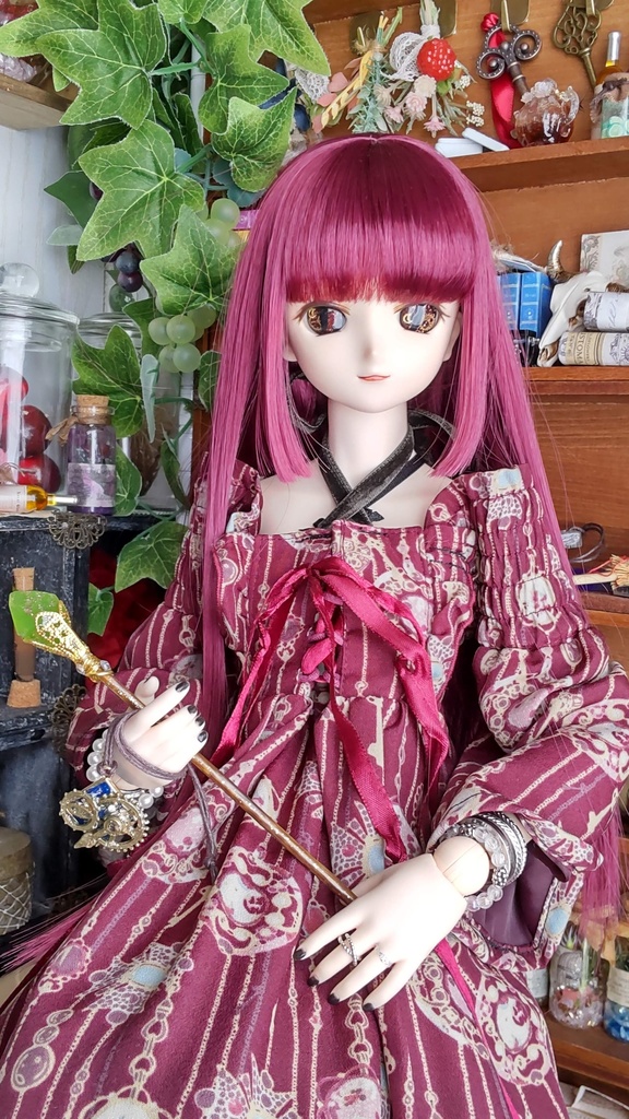 魔法石の杖と魔法具のセット(2種類)★1/3ドールサイズ/魔法学に必要な小物なセットをおひとついかがですか✨