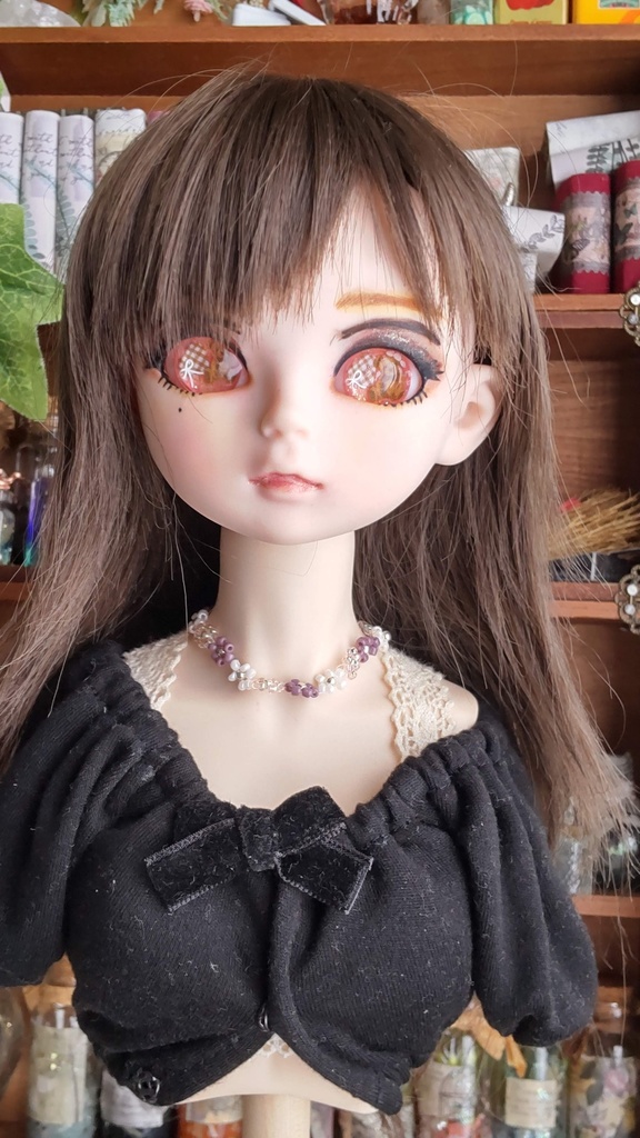 レジンアイ【テディーベア】20㎜*16㎜／ちょっと個性的なアイを、あなたのドールさんにいかがですか✨