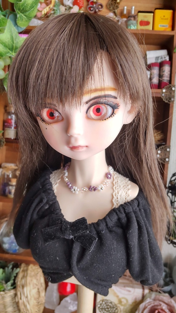 レジンアイ【夕焼け空】20㎜*16㎜/ちょっと個性的なアイを、あなたのドールさんにいかがですか✨