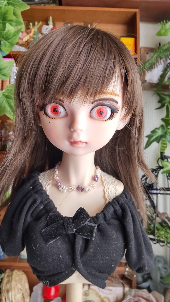 レジンアイ【夕焼け空】20㎜*16㎜/ちょっと個性的なアイを、あなたのドールさんにいかがですか✨