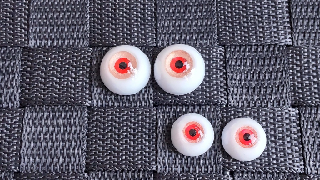 レジンアイ【夕焼け空】20㎜*16㎜/ちょっと個性的なアイを、あなたのドールさんにいかがですか✨