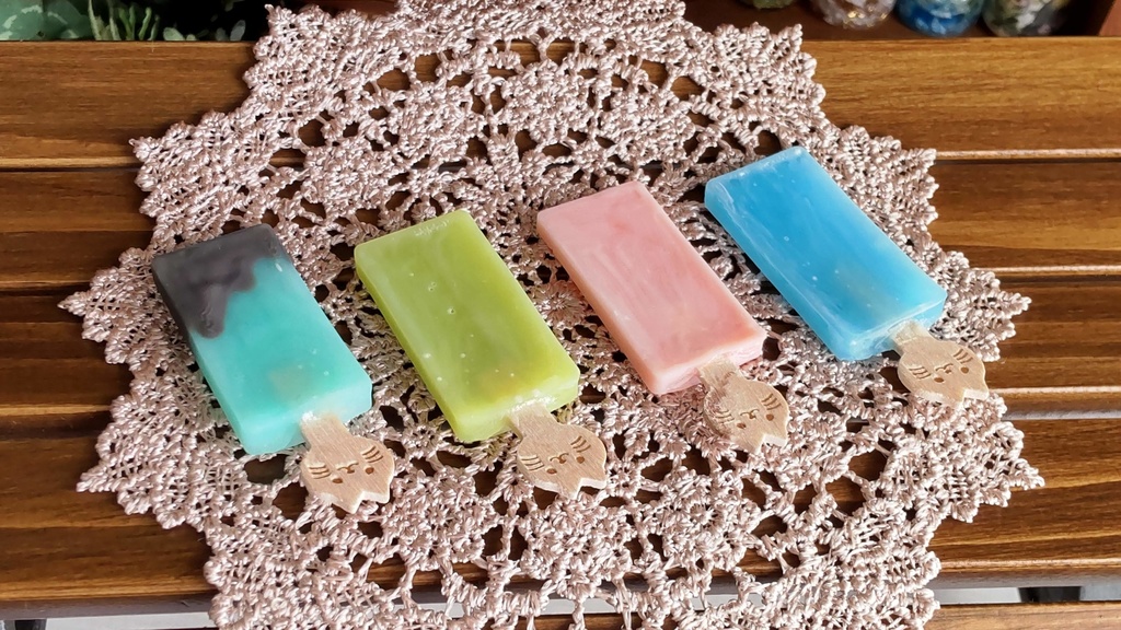 1/3ドールサイズ *アイスキャンディー(4種類)/暑い夏に、涼しげなアイスキャンディーをどうぞ✨