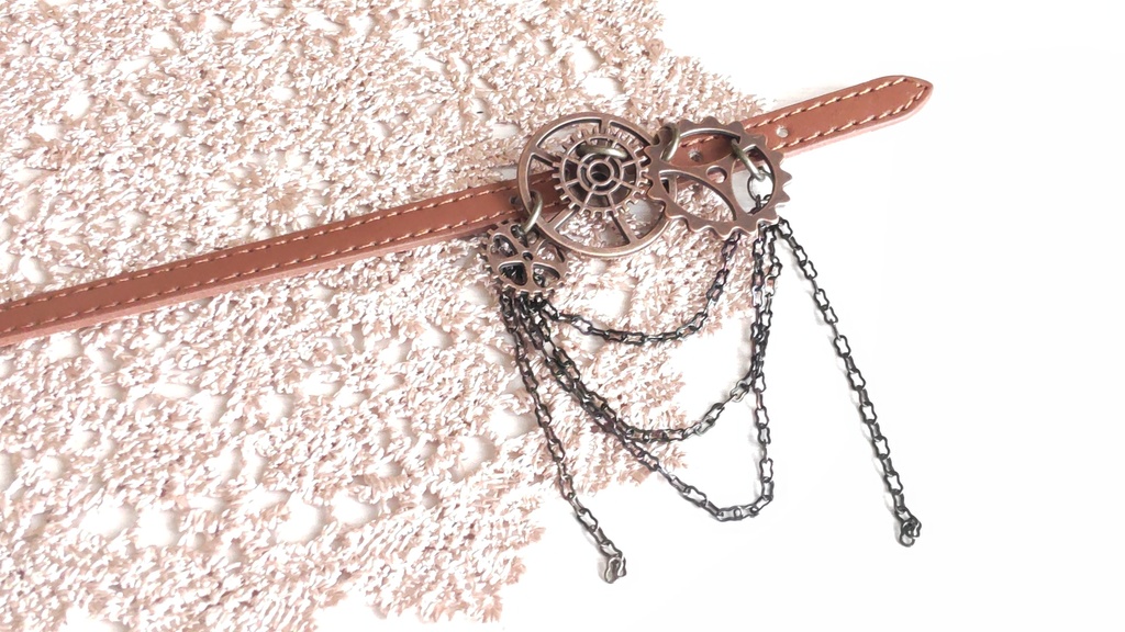 1/3ドールサイズ(DD・SDなど)★スチームパンク風ベルト(3種類)/素敵なベルトをドールにいかがですか✨