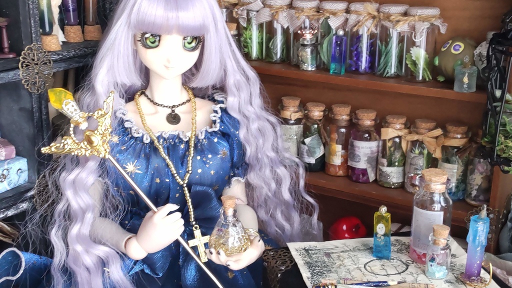 1/3ドールサイズ★神への誓い(セット①)/ロザリオなどの小物のセットをおひとついかがですか✨