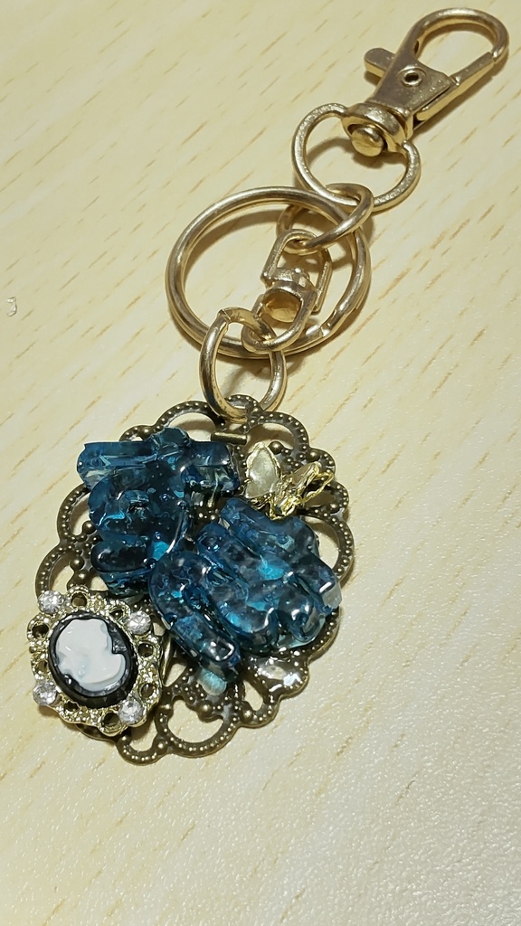 すき☆お洒落でゴシックな推し活チャーム/ブルー!!/大人な雰囲気の推し活チャーム✨