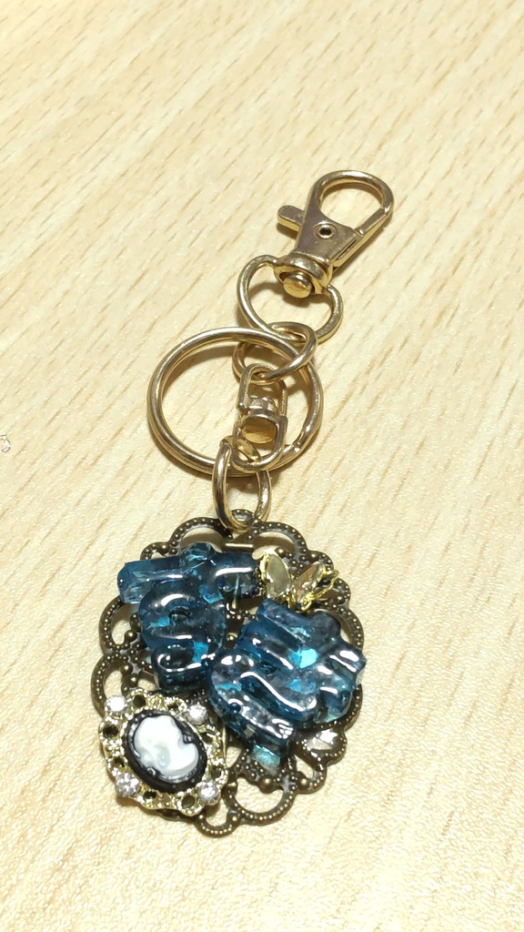 すき☆お洒落でゴシックな推し活チャーム/ブルー!!/大人な雰囲気の推し活チャーム✨