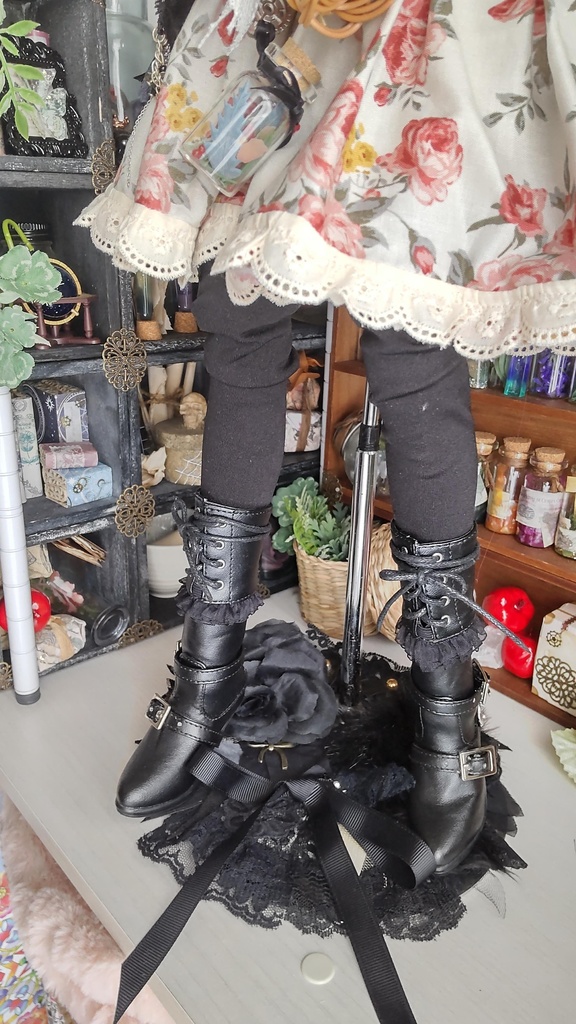 1/3ドールサイズ★ゴシックな装い5点セット/これだけでゴシックになれるアイテムをどうぞ✨