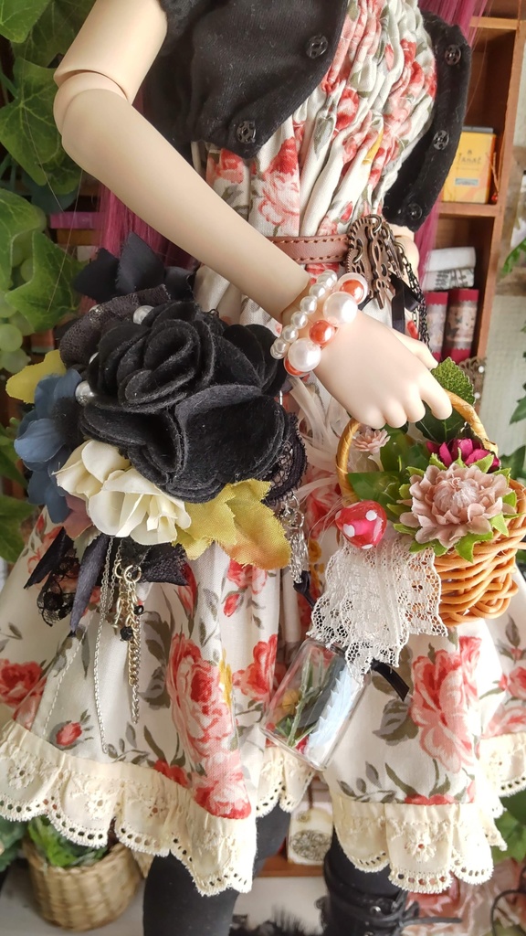 1/3ドールサイズ★ゴシックな装い5点セット/これだけでゴシックになれるアイテムをどうぞ✨