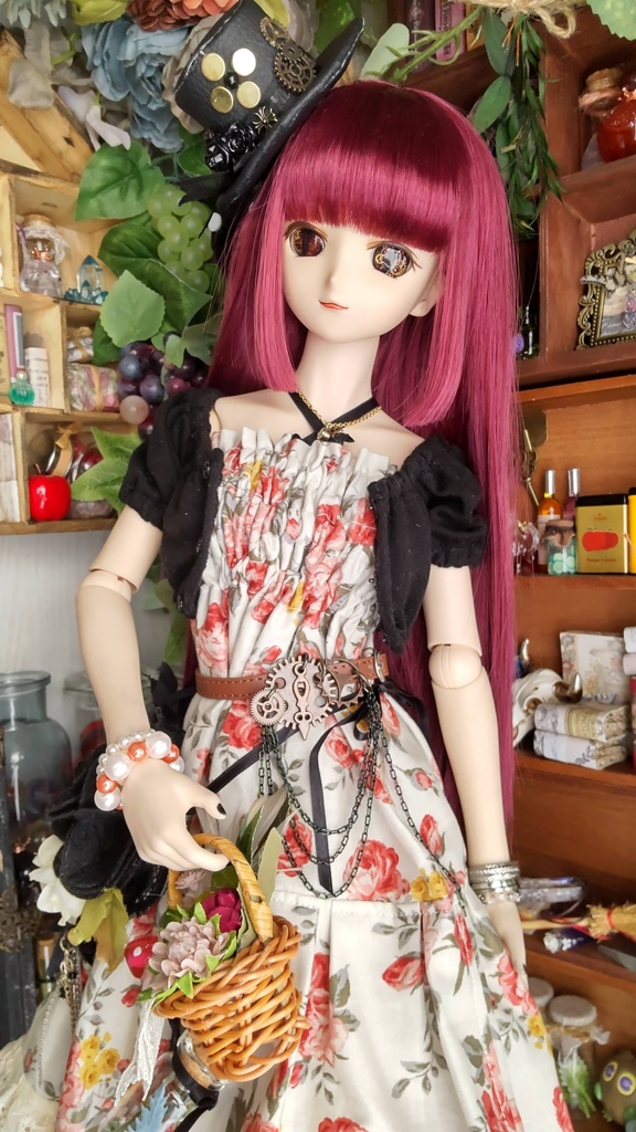 1/3ドールサイズ★ゴシックな装い5点セット/これだけでゴシックになれるアイテムをどうぞ✨