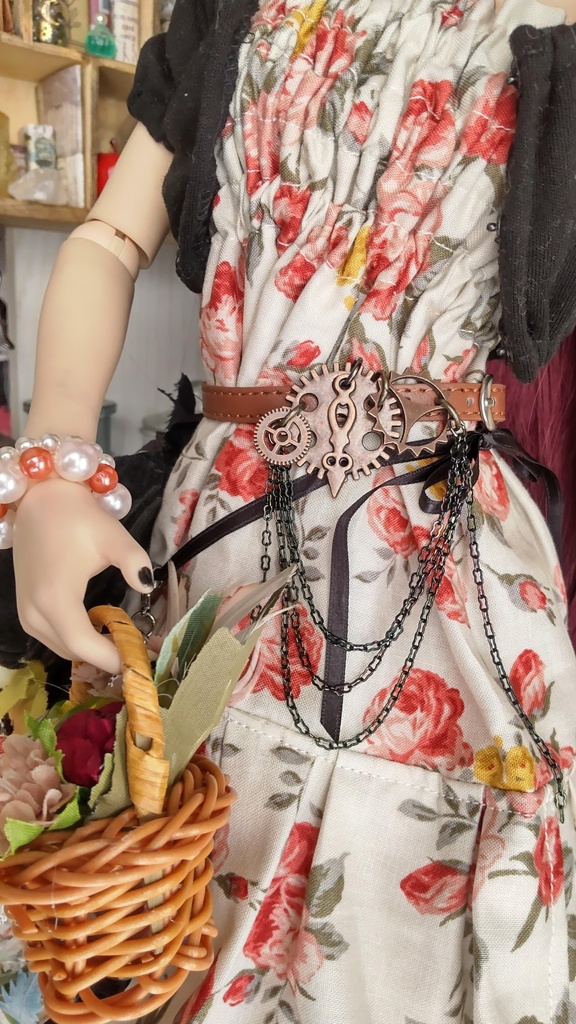 1/3ドールサイズ★ゴシックな装い5点セット/これだけでゴシックになれるアイテムをどうぞ✨