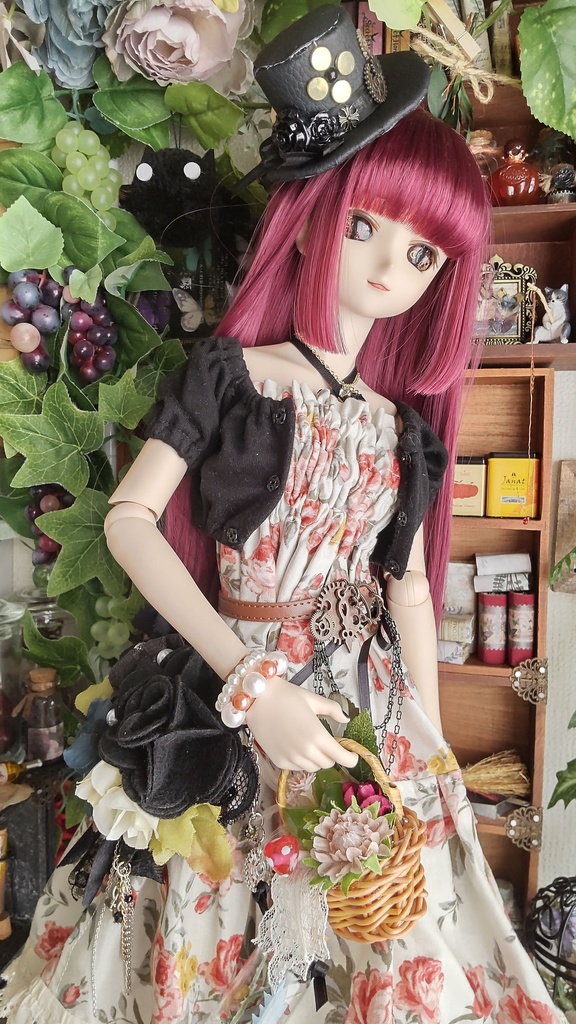 1/3ドールサイズ★ゴシックな装い5点セット/これだけでゴシックになれるアイテムをどうぞ✨