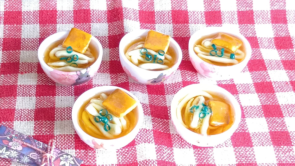 1/3ドールサイズ★おうどんセット/美味しい一杯はいかがですか✨