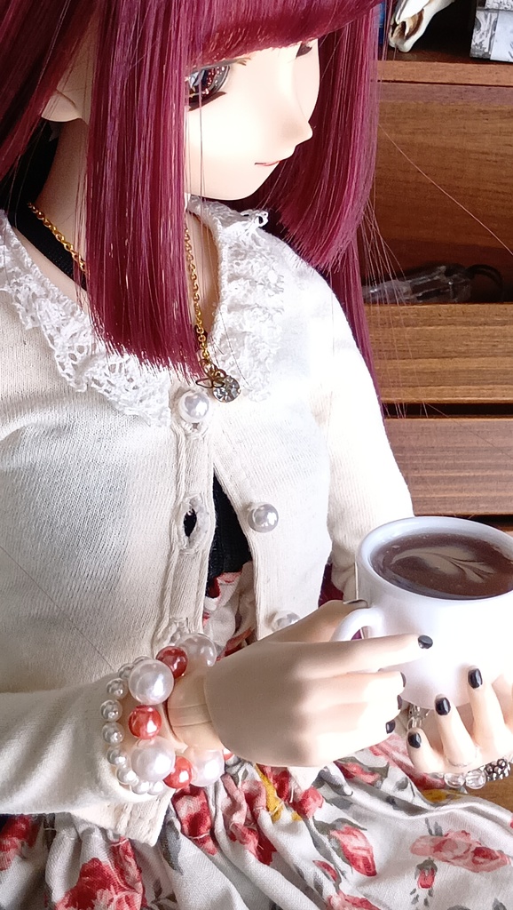 1/3ドールサイズ★カフェラテアート/温かい一杯をどうぞ☕✨