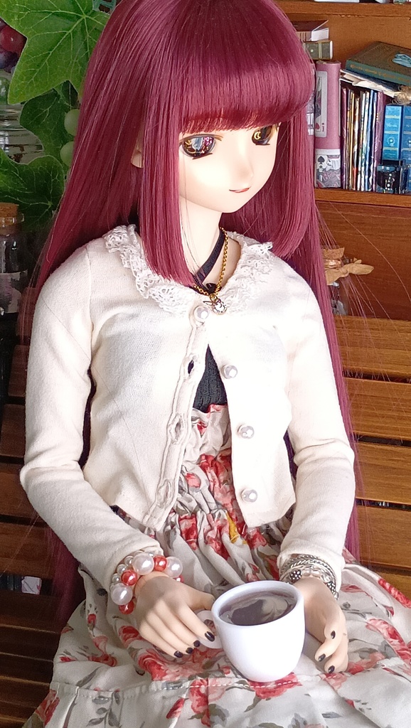 1/3ドールサイズ★カフェラテアート/温かい一杯をどうぞ☕✨