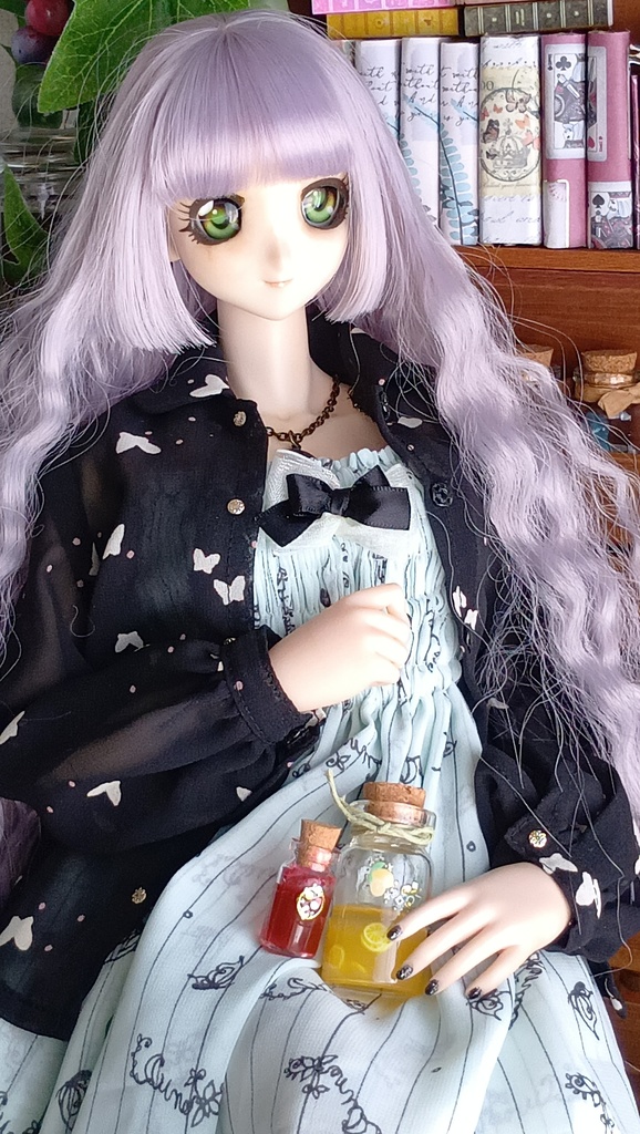 妖精の森で採れたレモンといちごのジャム★1/3ドールサイズ/可愛らしいジャム瓶をあなたのドールに…✨