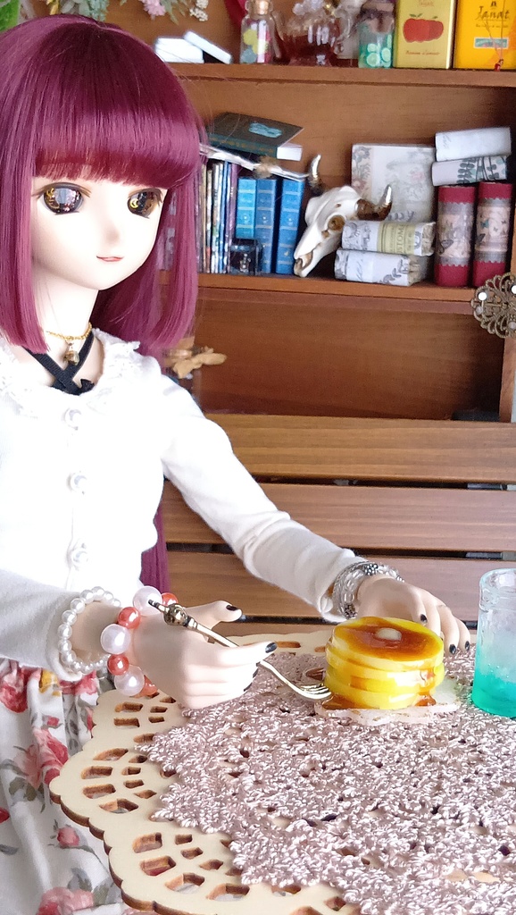 1/3ドールサイズホットケーキ*パンケーキ/美味しいおやつはいかがですか✨