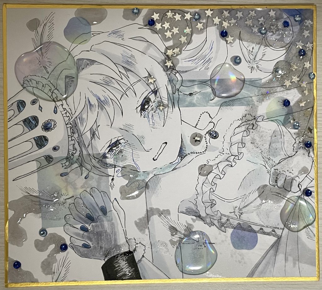 色紙原画4 白鳥