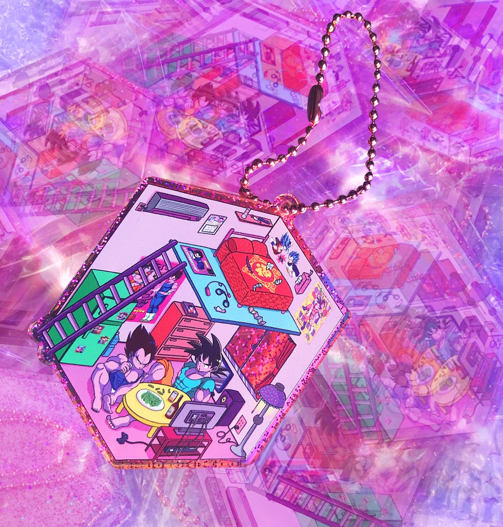 ラメラメ☆カカベジ同棲アクキー