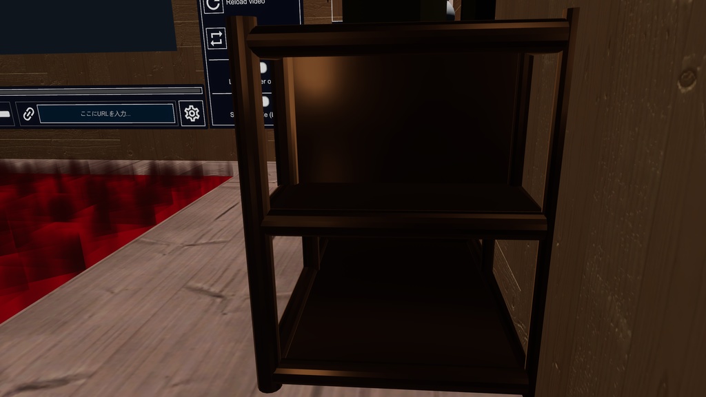 【VRChat想定】横長の棚 【家具】