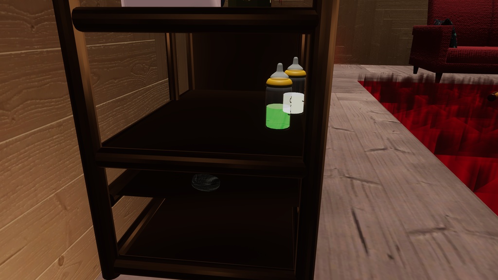 【VRChat想定】横長の棚 【家具】