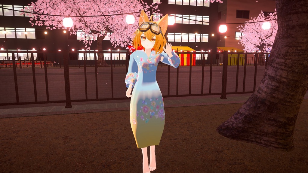 【VRChat想定】撫子ドレス【24アバター対応】